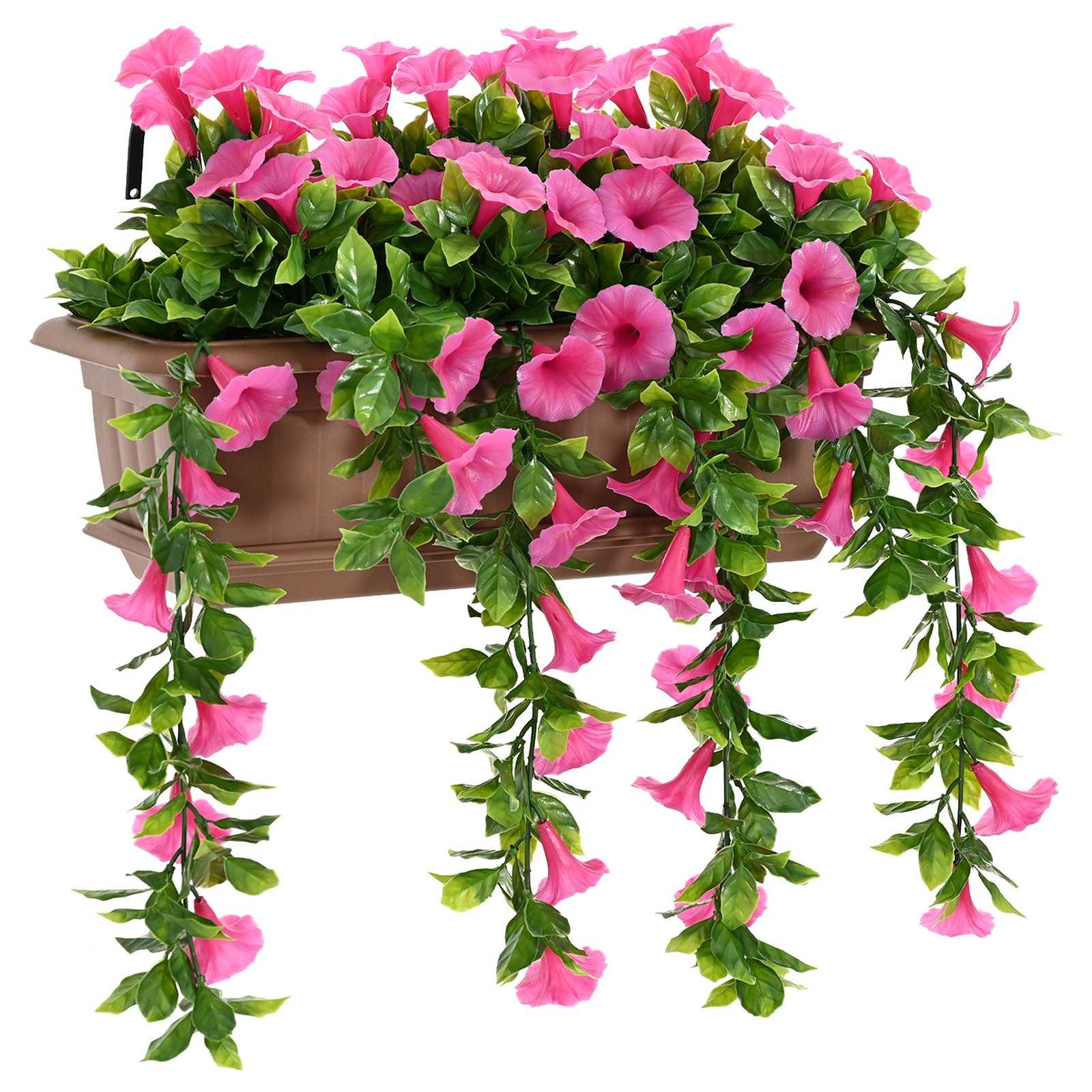 PANGIVO - Fleurs artificielles PE et acier rouge violet 55 x 20 x 55 cm - PANGIVO - Image 3