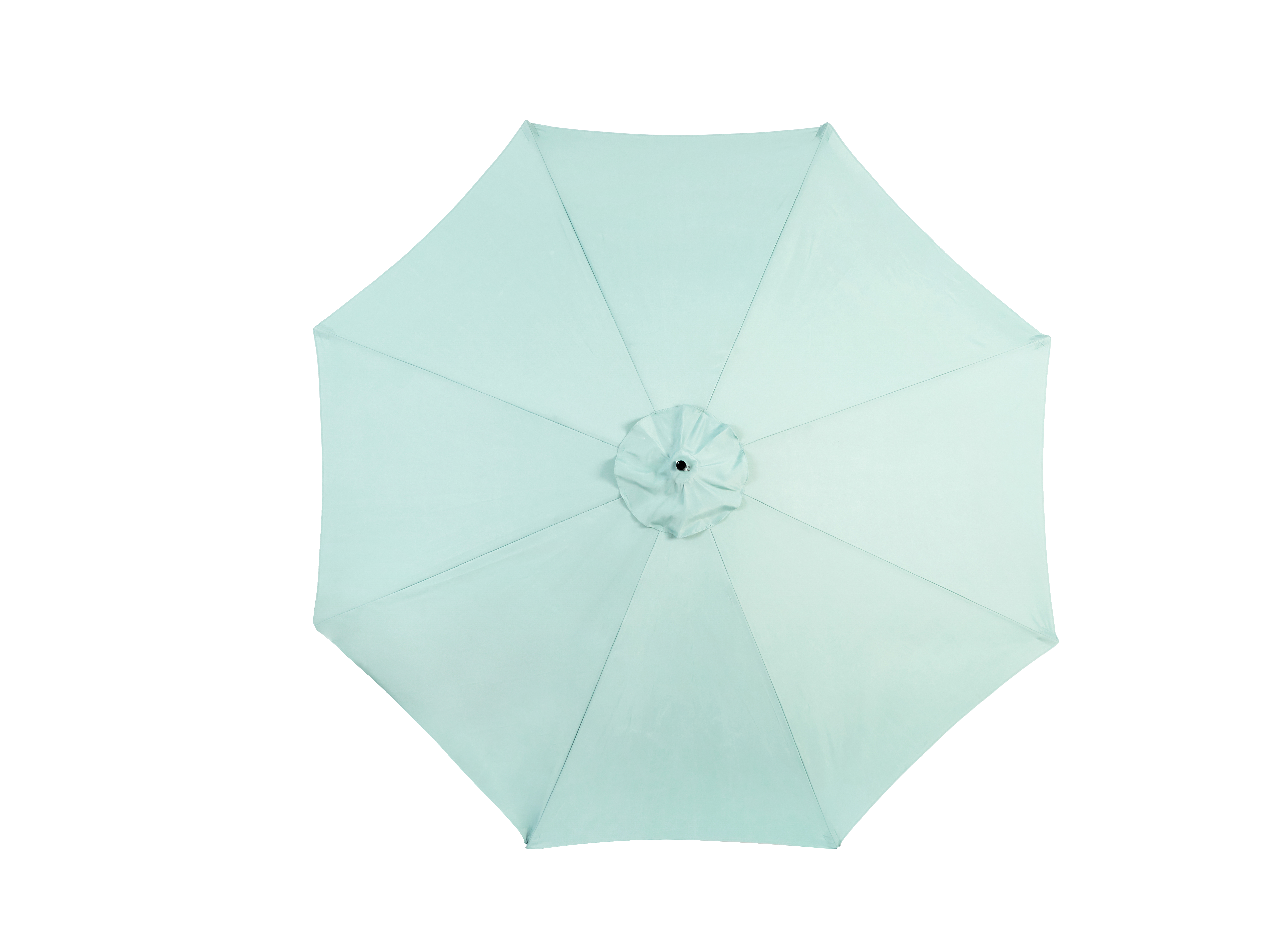 Parasol déporté 10ft à inclinaison facile, polyester vert clair, 8 baleines pour jardin et piscine (socle non fourni) - Image 4