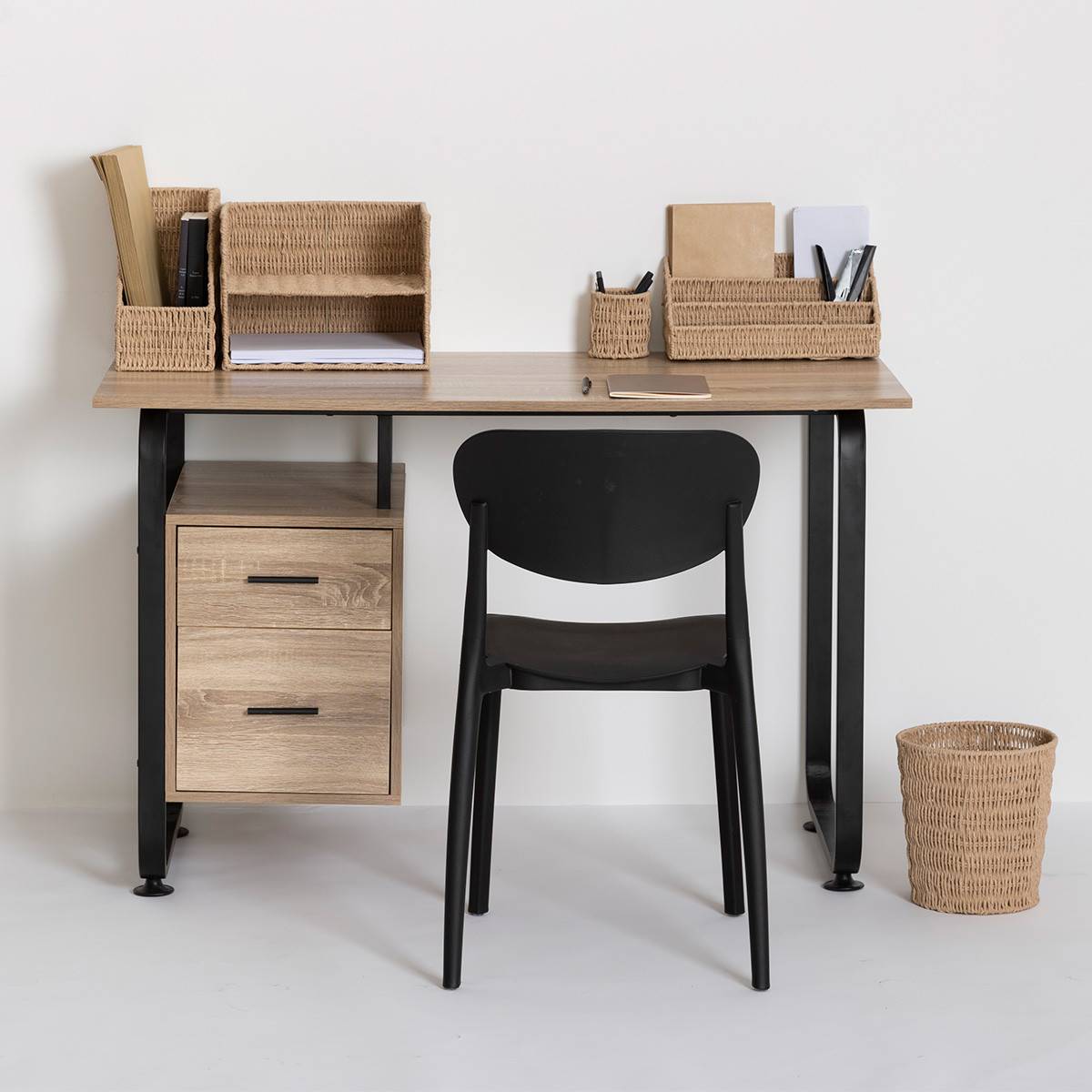 Corbeille de Bureau "Kord" 25cm Naturel - Image 4