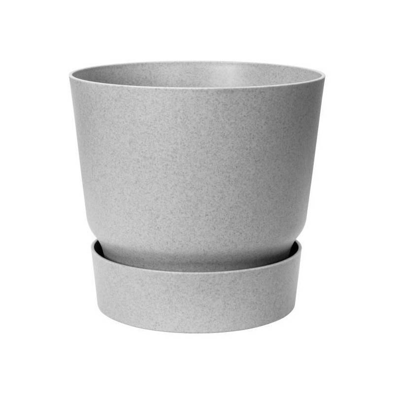 Elho - Elho Pot De Fleurs Rond Greenville 40 - Exterieur - O 39 X H 36,8 Cm - Gris Beton Vivant - Image 1