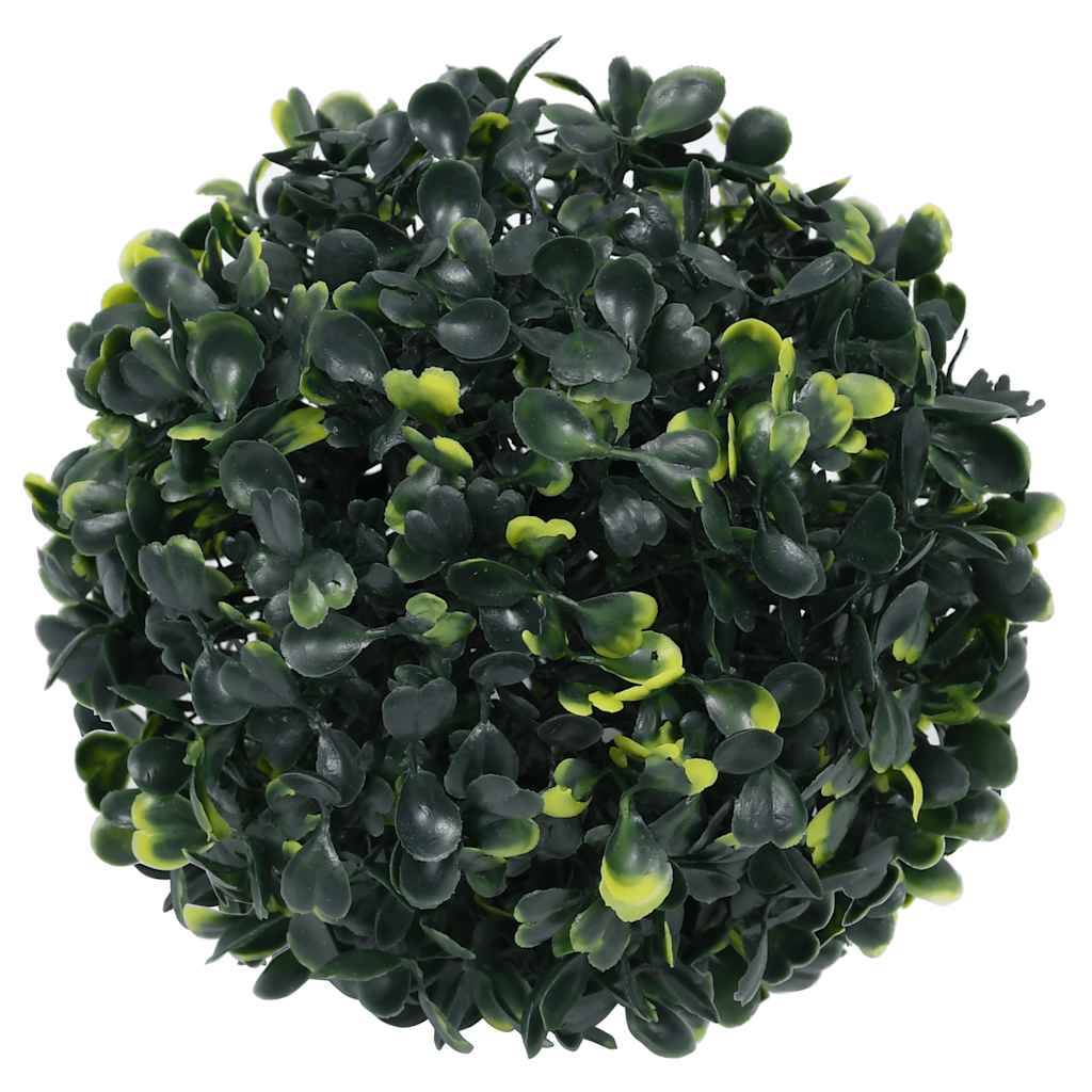 Boules de buis artificielles polyéthylène vert 22 x 22 x 22 cm, poids:0.8kg - PANGIVO - Image 2