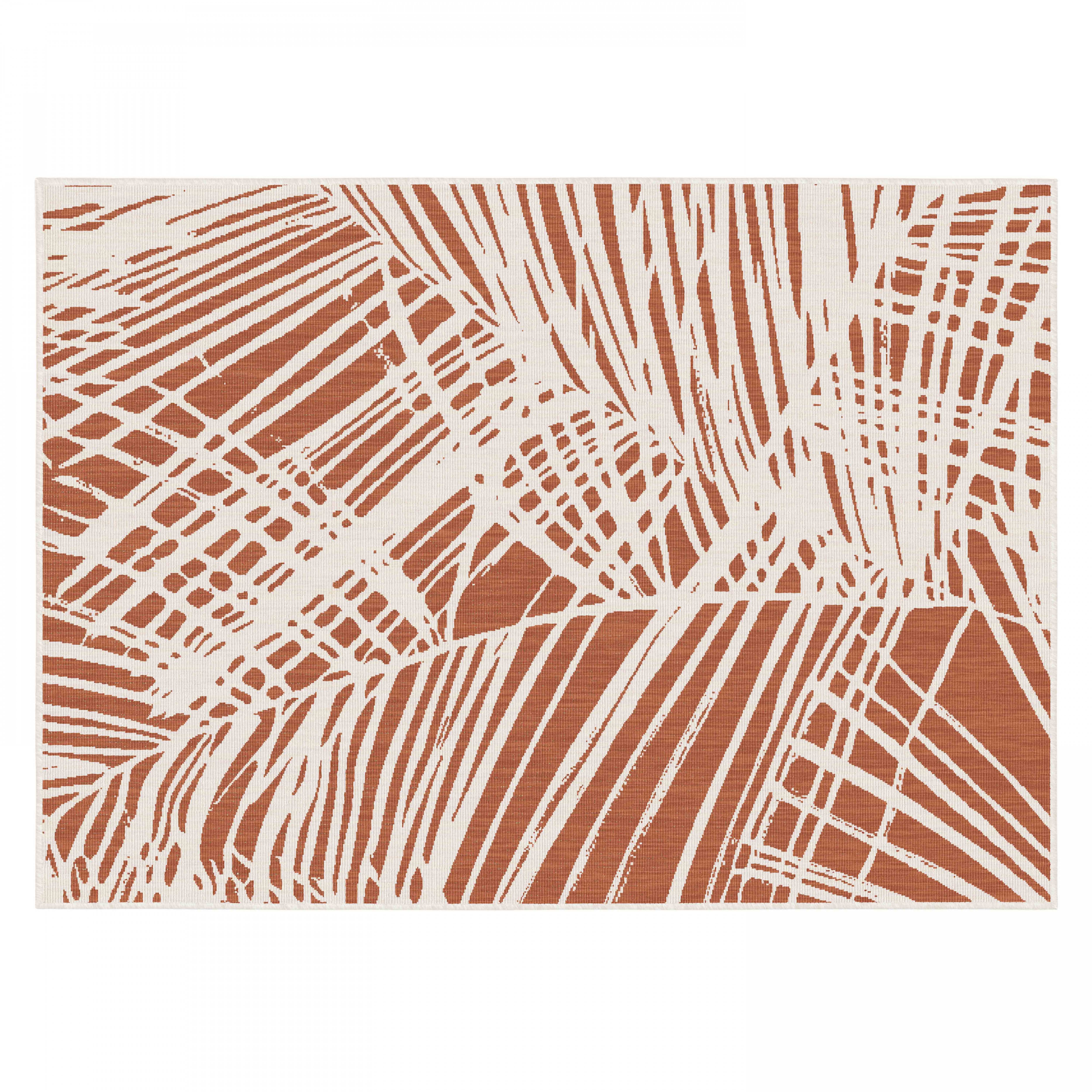 Oviala - Tapis d'extérieur en polypropylène 160 x 230 cm terracotta Palmio - Oviala - Image 3