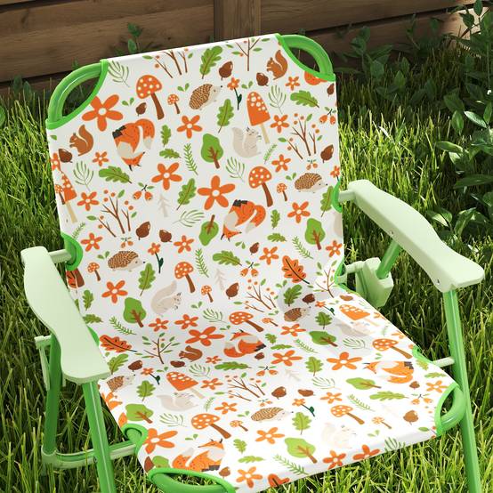 Ensemble de jardin pliable pour enfants avec 2 chaises, une table et un parasol réglable pour les enfants de 2 à 5 ans, vert - Image 10