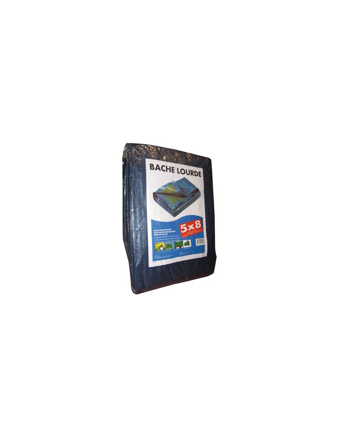 Bache Pro Renforcée 5x8m 140grs/m² - Corderie Tournonaise