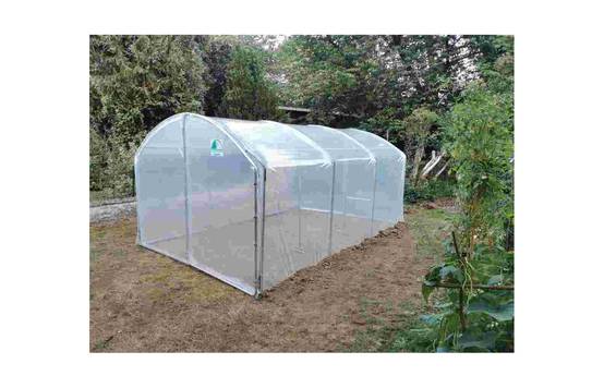 Serre tunnel de jardin - 18m² - 3 x 6 m - pieds droits - haute résistance à petit prix - LES SERRES TONNEAU - Image 4