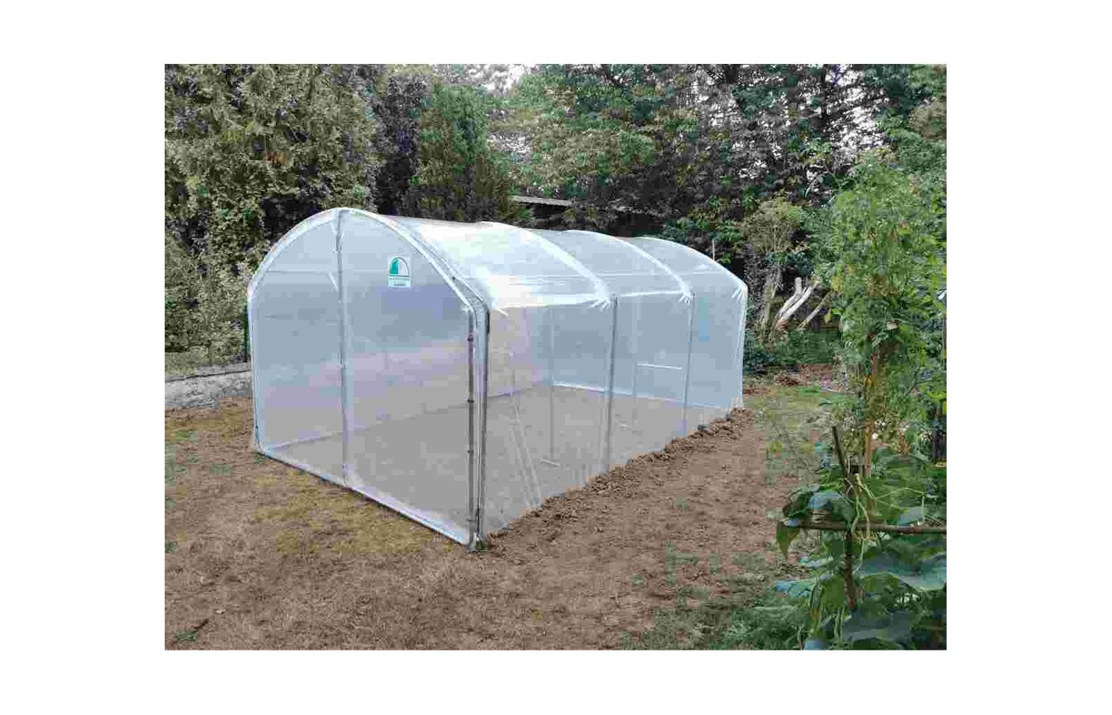 Serre tunnel de jardin - 18m² -  3 x 6 m - pieds droits - haute résistance à petit prix - LES SERRES TONNEAU - Image 4