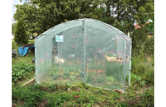Serre tunnel de jardin - 18m² - 3 x 6 m - pieds droits - haute résistance à petit prix - LES SERRES TONNEAU - Image 9