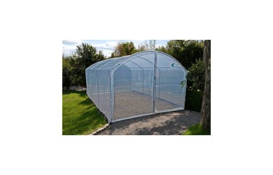 Serre tunnel de jardin - 18m² - 3 x 6 m - pieds droits - haute résistance à petit prix - LES SERRES TONNEAU - Image 1