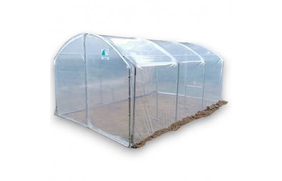 Serre tunnel de jardin - 18m² - 3 x 6 m - pieds droits - haute résistance à petit prix - LES SERRES TONNEAU - Image 2