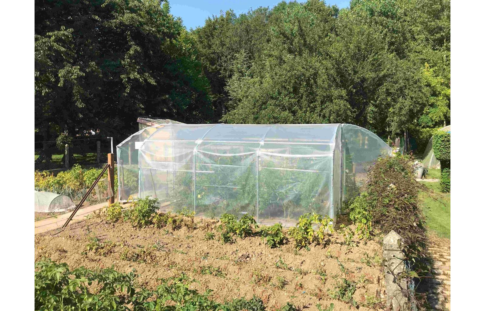 Serre tunnel de jardin - 18m² -  3 x 6 m - pieds droits - haute résistance à petit prix - LES SERRES TONNEAU - Image 7
