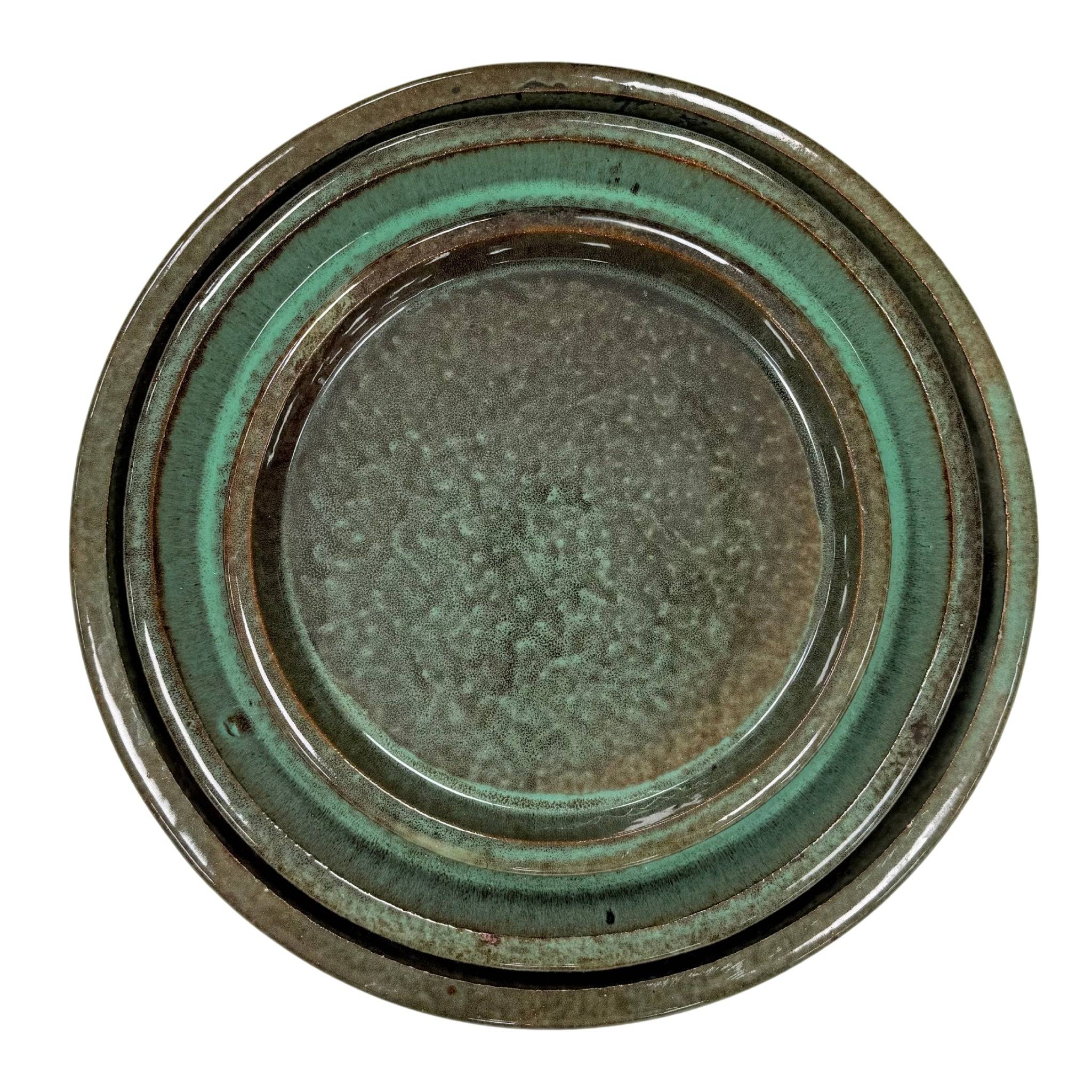Soucoupe ronde 40cm vert brumeux - Image 3