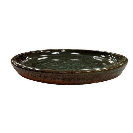 Soucoupe ronde 40cm vert brumeux - Image 2