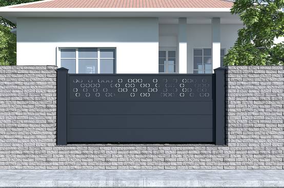 CASANOOV - Casanoov Lot de 2 kits de clôture aluminium ADULA H.90 cm - kits complet 3.8m - Image 1