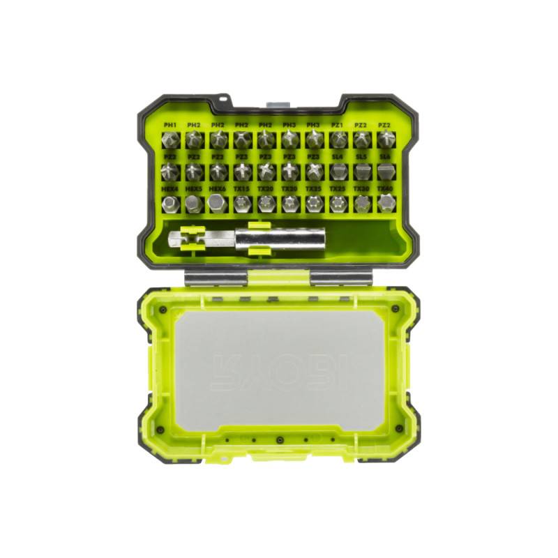 Ryobi - Pack RYOBI - Perceuse Visseuse R18DD2-220S - 18V One Plus - 2 batteries 2,0Ah - 1 chargeur - Coffret antichocs 31 accessoires de vissage RAK31MSD - Image 4