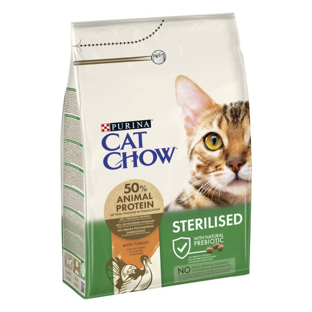 Purina One - Purina - Croquettes pour chats stérilisés riches en Dinde 3KG PURINA CAT CHOW