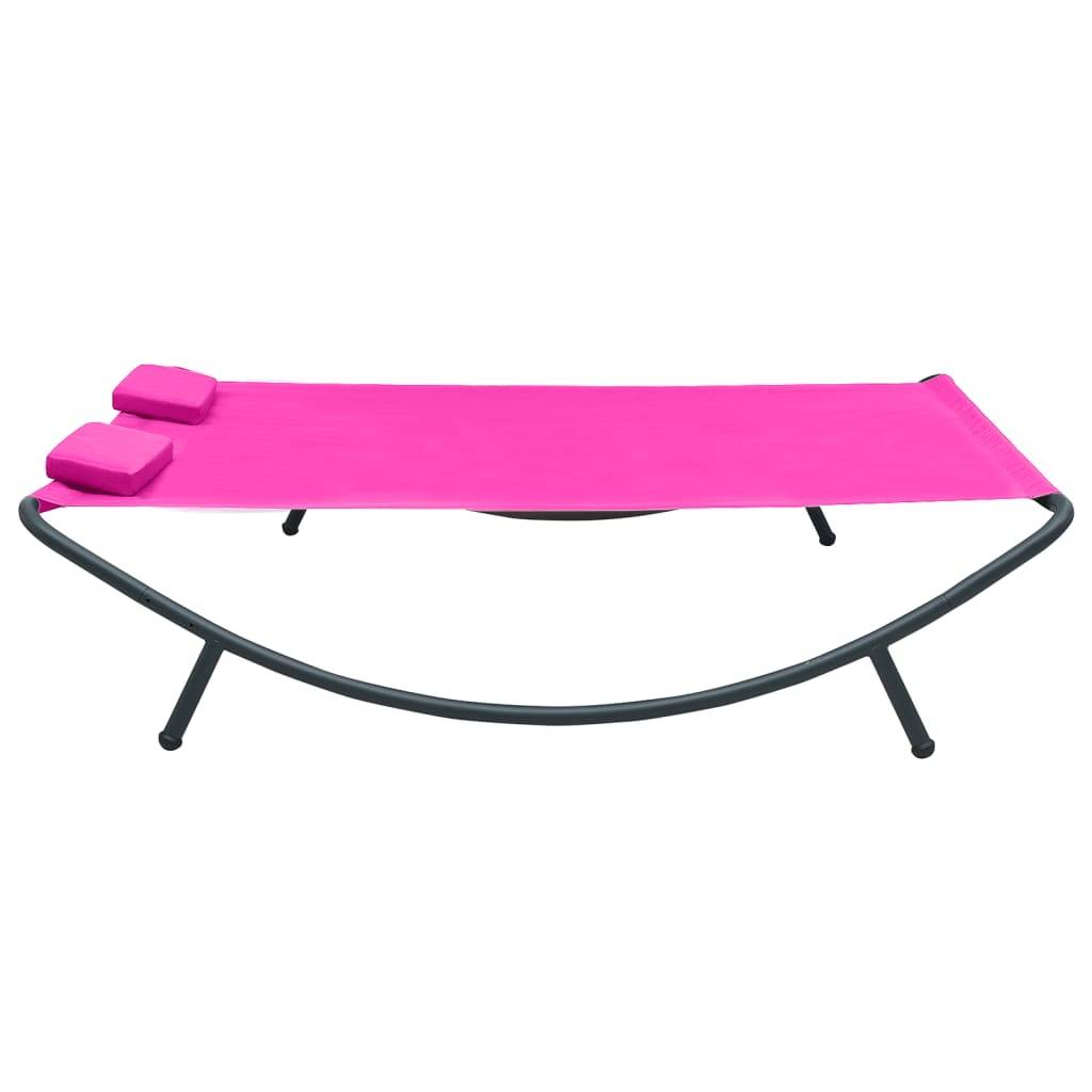 Prolenta Premium - Chaise longue pliante/transat  Garinor Rose  200 X 145 cm  - P87209R - Image 1