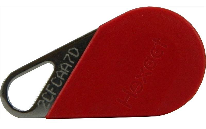 Clé de proximité HEXACLE inox rouge - 150009 - HECV2R