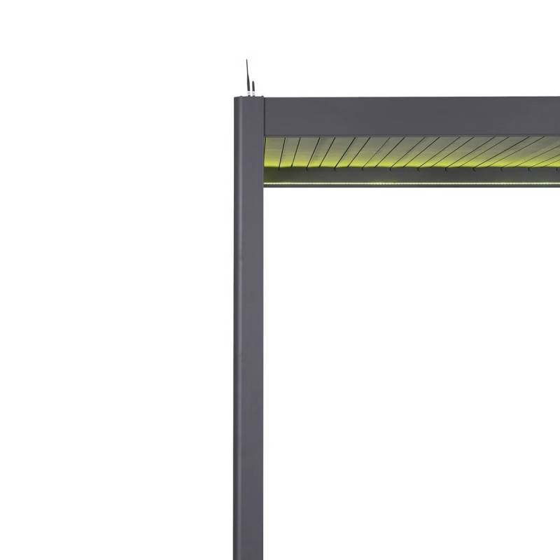 Hesperide - Pergola bioclimatique électrique 4x3 m Evora graphite Hespéride - Image 9