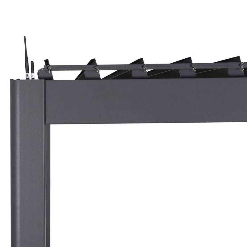 Hesperide - Pergola bioclimatique électrique 4x3 m Evora graphite Hespéride - Image 6