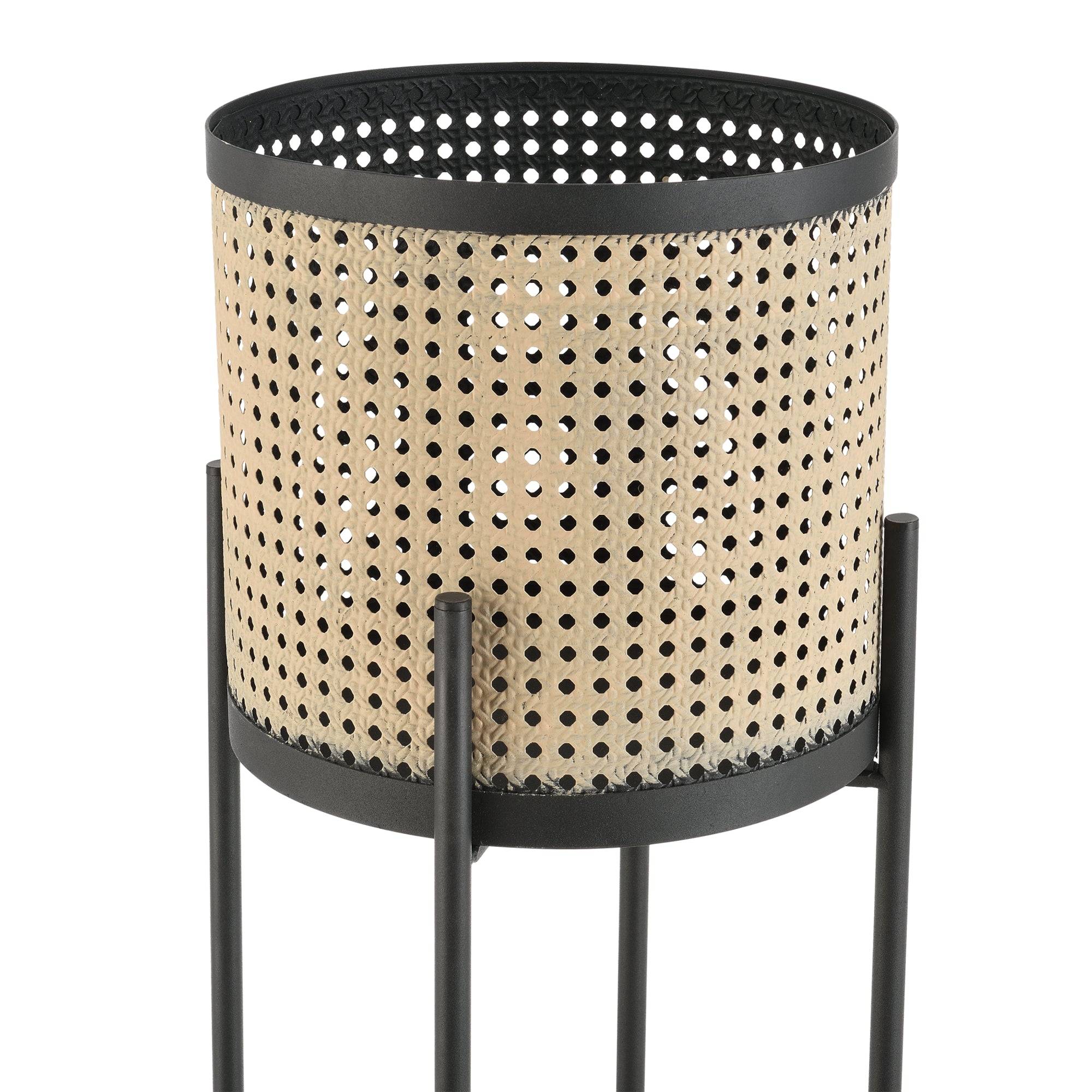 Helloshop26 - Lot de 2 supports de plante colfontaine métal tailles différentes noir sable - Image 5