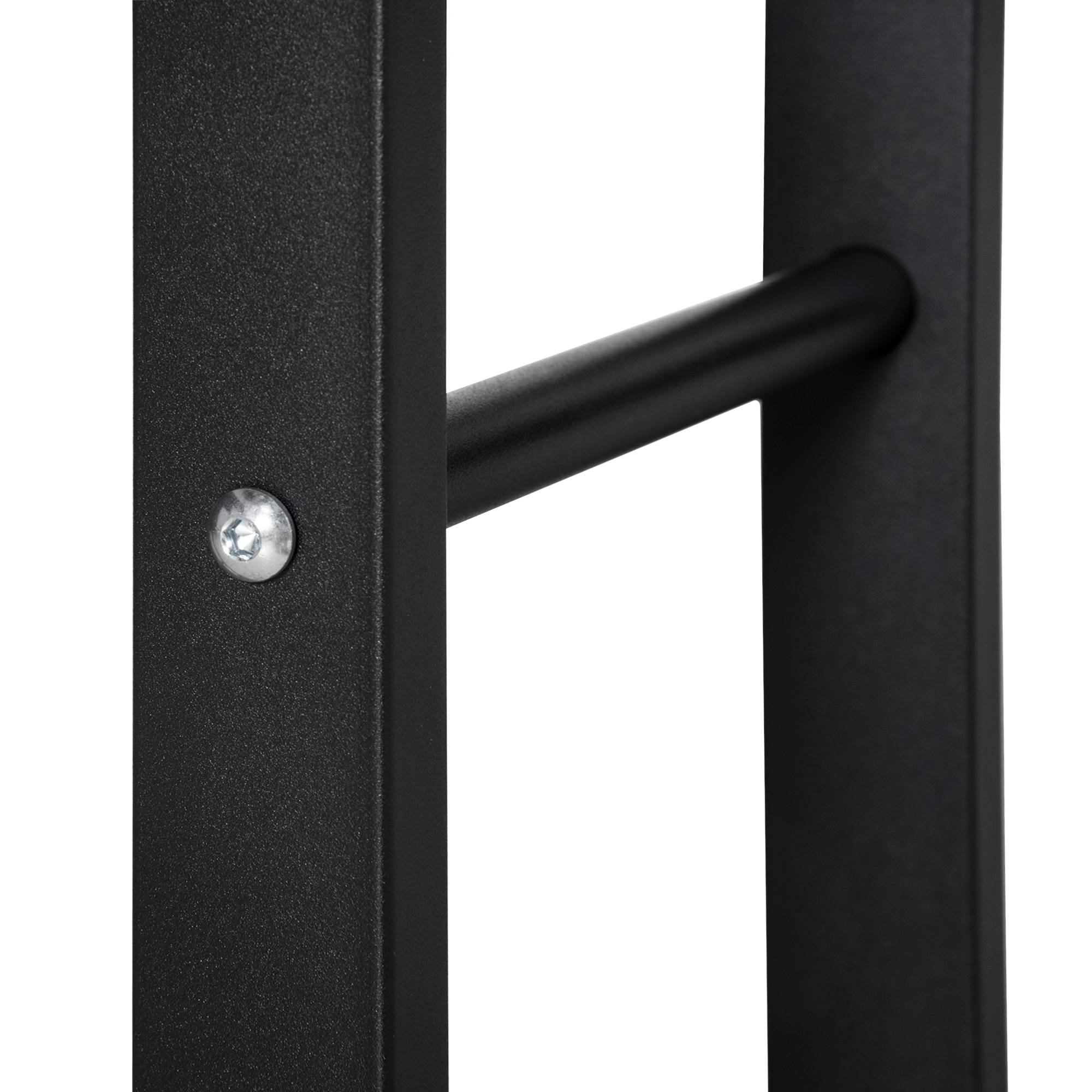 ComfortXL - Porte-bûches métal noir 40 x 25 x 100 cm intérieur extérieur charge 100 kg - ComfortXL Outdoor Living - Image 9