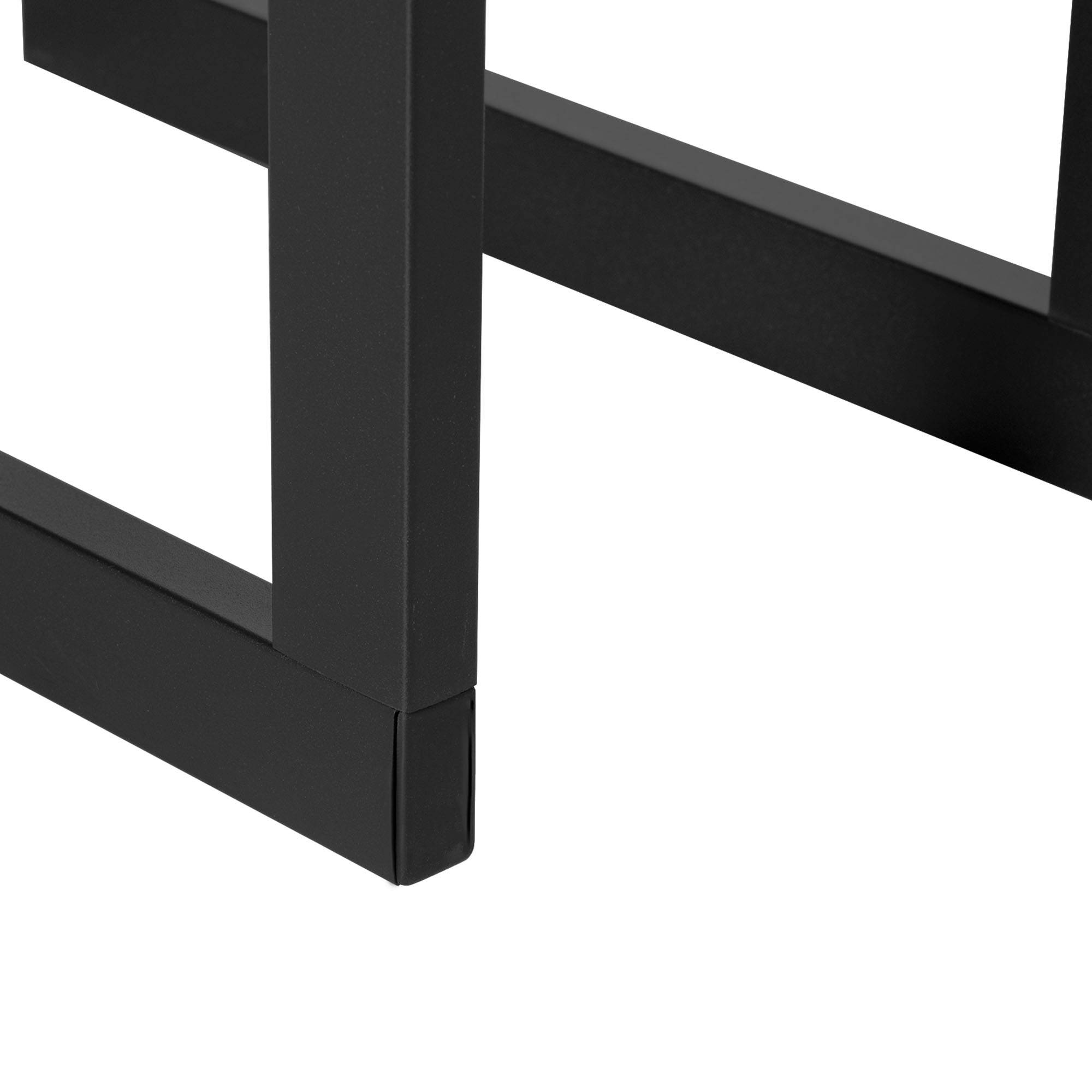 ComfortXL - Porte-bûches métal noir 40 x 25 x 100 cm intérieur extérieur charge 100 kg - ComfortXL Outdoor Living - Image 10