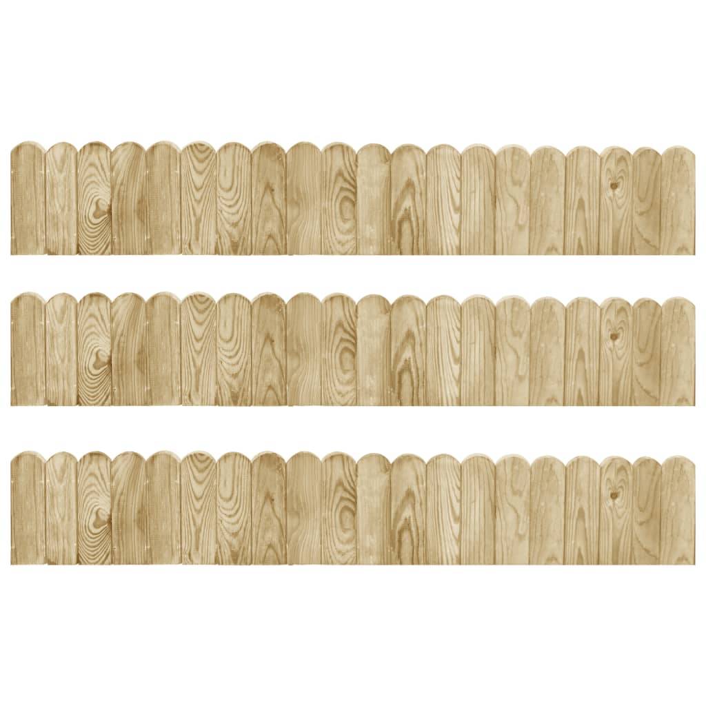 ComfortXL - Rouleau bordure bois de pin parterres fleurs aménagement rustique 3,6m x 20cm - ComfortXL Outdoor Living - Image 1