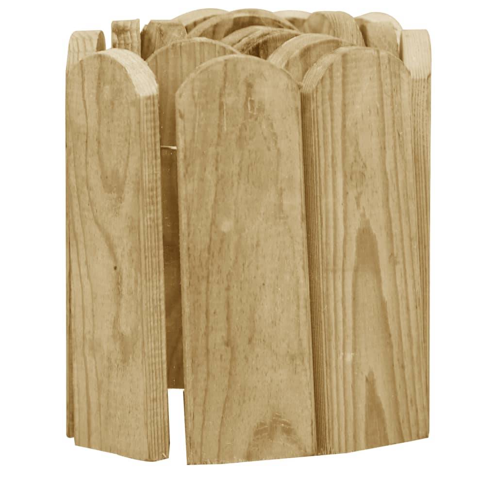 ComfortXL - Rouleau bordure bois de pin parterres fleurs aménagement rustique 3,6m x 20cm - ComfortXL Outdoor Living - Image 4