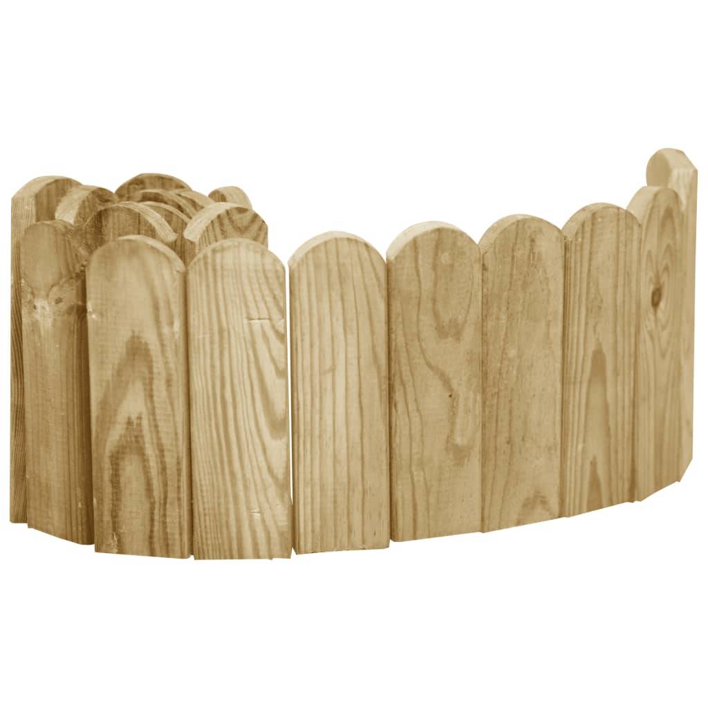 ComfortXL - Rouleau bordure bois de pin parterres fleurs aménagement rustique 3,6m x 20cm - ComfortXL Outdoor Living - Image 3