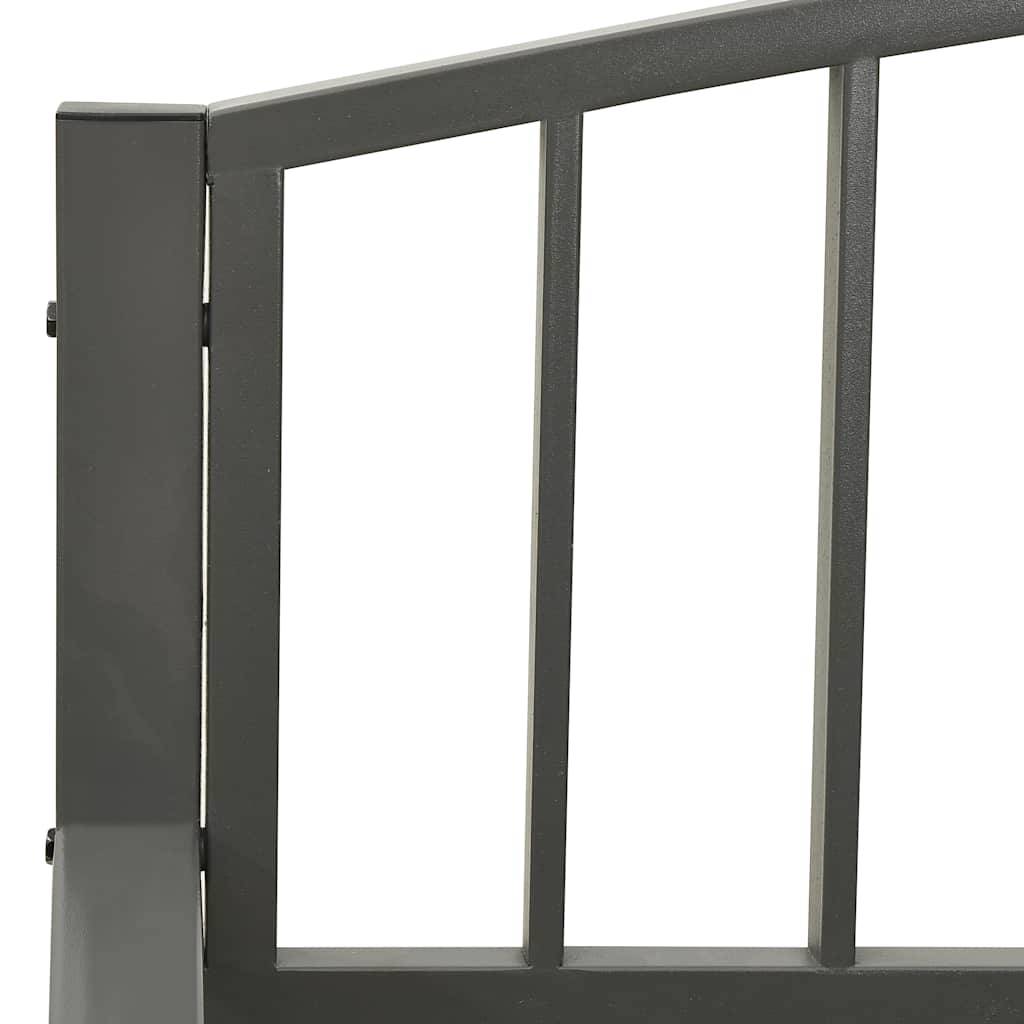 Vidaxl - Banc de jardin 125 cm acier gris vidaXL 312037 - Image 6