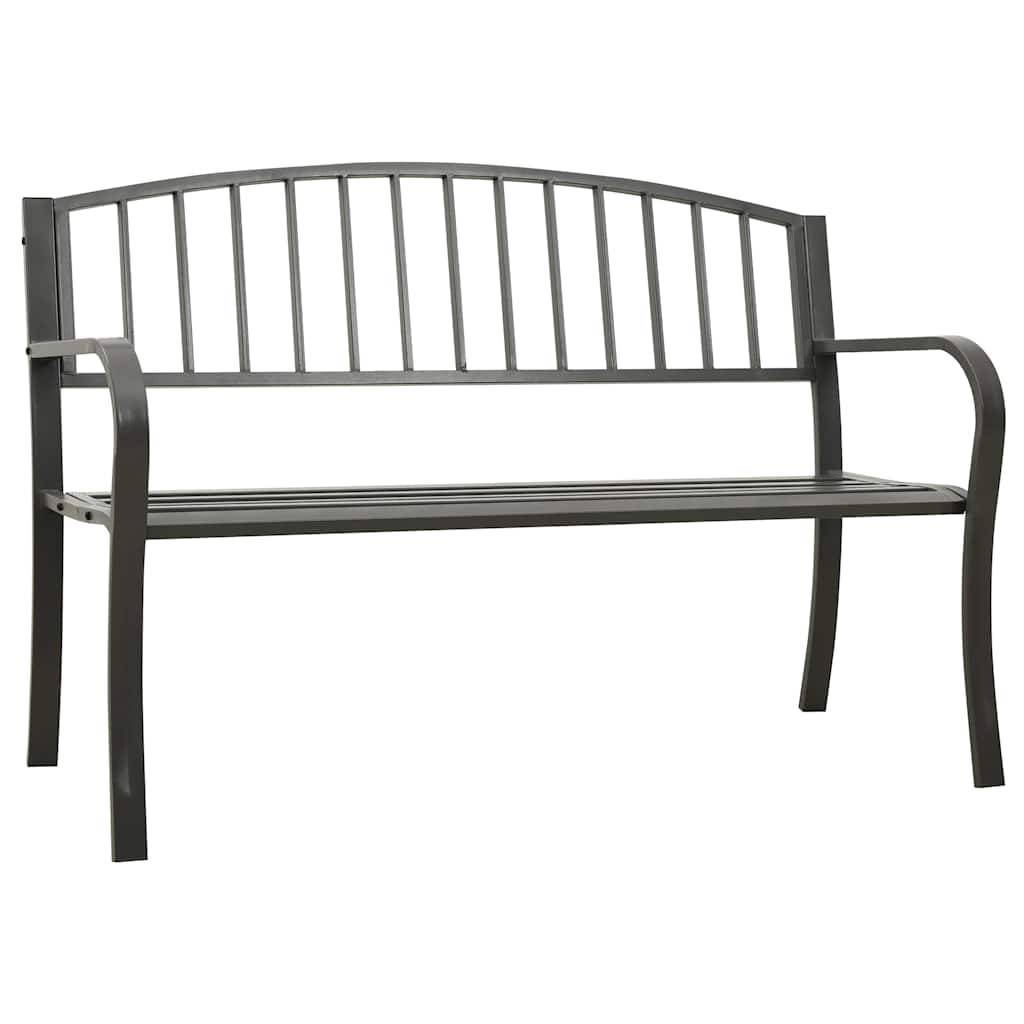 Vidaxl - Banc de jardin 125 cm acier gris vidaXL 312037 - Image 1
