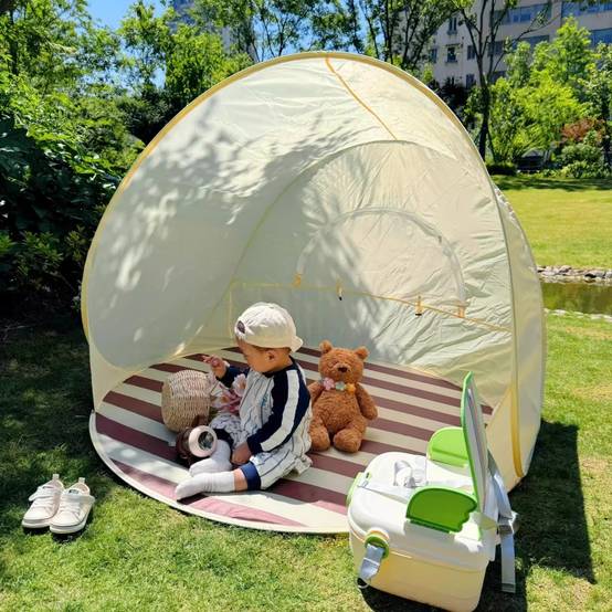 Store-Tente de plage pop-up anti-UV UPF 50+ portable - Living123 - Image 6