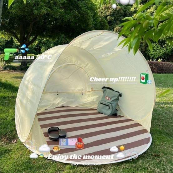 Store-Tente de plage pop-up anti-UV UPF 50+ portable - Living123 - Image 3