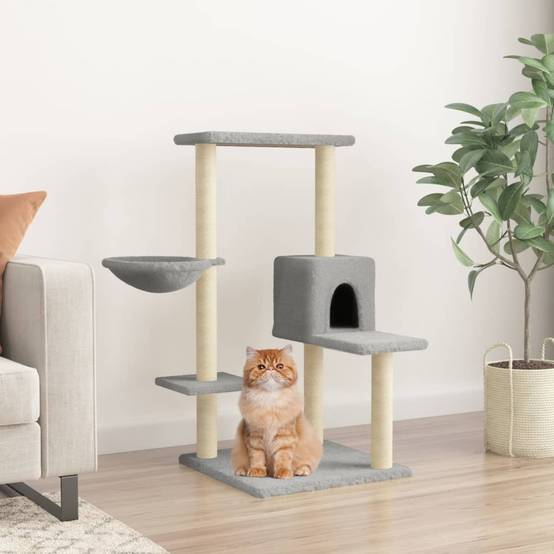 Vidaxl - Arbre à chat avec griffoirs en sisal Gris clair 95 cm vidaXL 172074 - Image 1