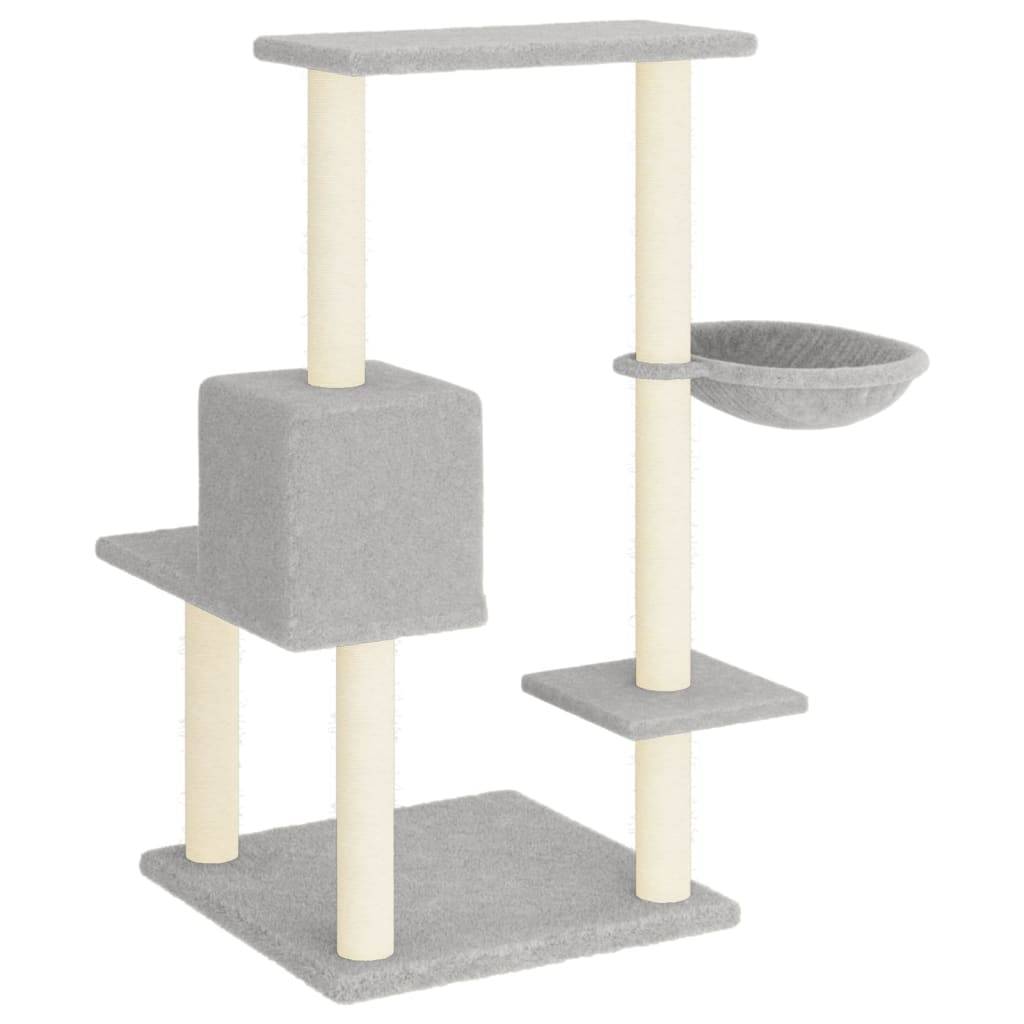 Vidaxl - Arbre à chat avec griffoirs en sisal Gris clair 95 cm vidaXL 172074 - Image 6