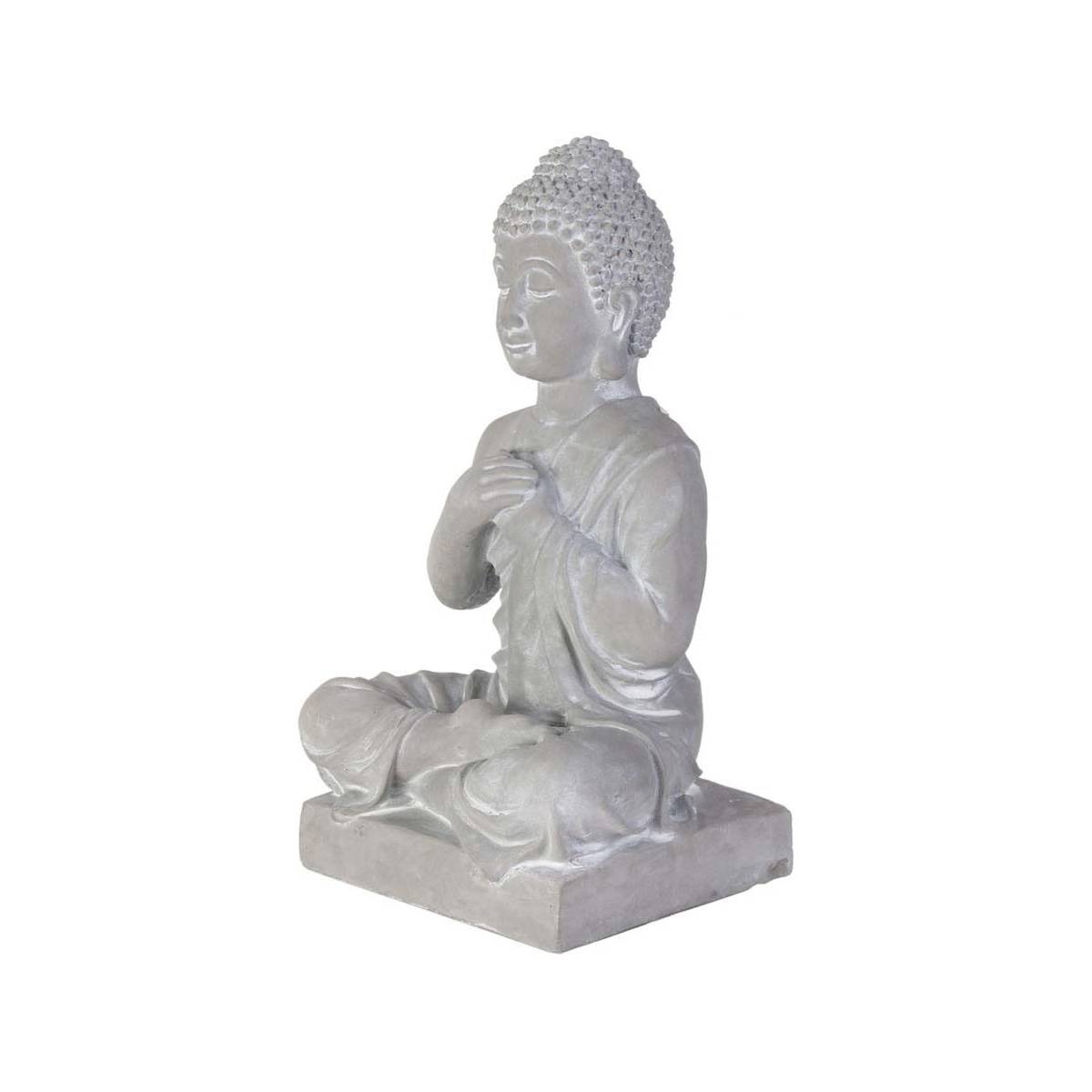 The Home Deco Factory - Bouddha assis ciment 27 cm - Image 1