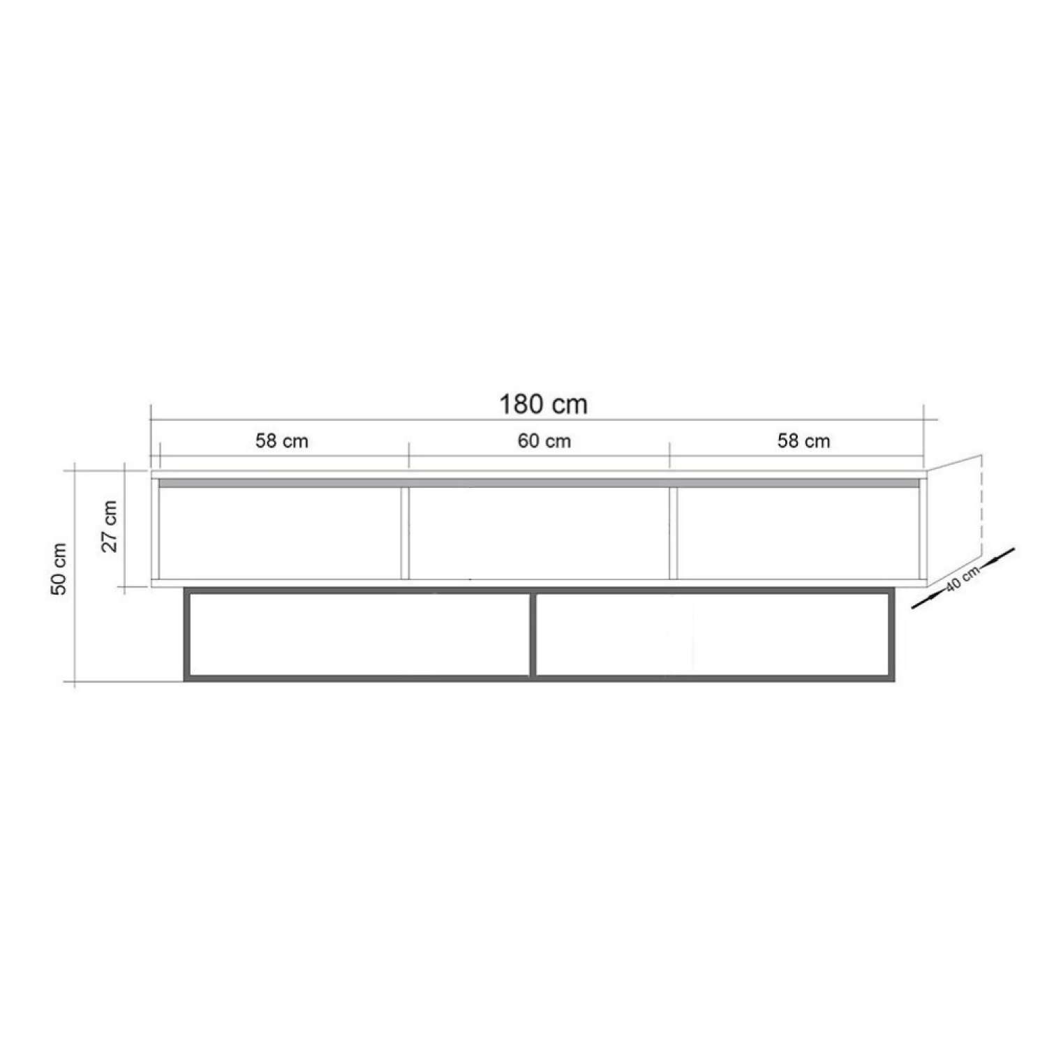 Concept Usine - Meuble tv industriel avec tiroirs HAYE - Image 4