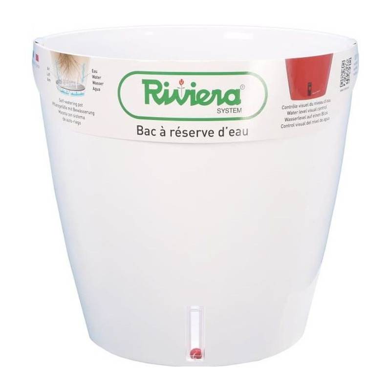 Riviera - Riviera Pot Rond Eva New En Plastique - ø 31 Cm - 14,5 L - Blanc - Image 1