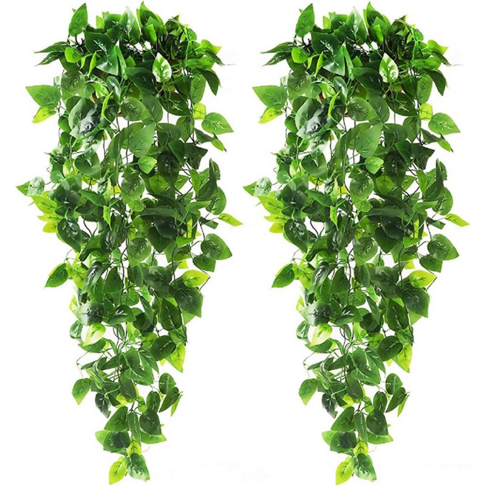 Lierre Artificiel 1.1 mètre - Lot de 2 - Décoration Murale Végétale Réaliste - Lytech - Image 1