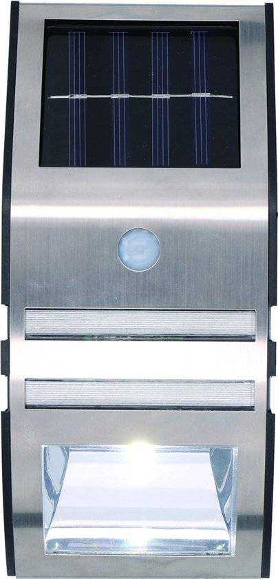 Importdistrib - Lampe solaire s LED avec capteur de mouvement - acier inoxydable IMPORTDISTRIB - Image 1
