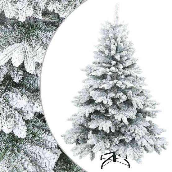 Sapin de Noël | Arbre de Noël artificiel à branches pliantes, duveteux de neige Maison Chic - Image 1