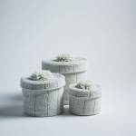 Lot de 3 boites Gigognes en perles - Blanc 1 - Image 1