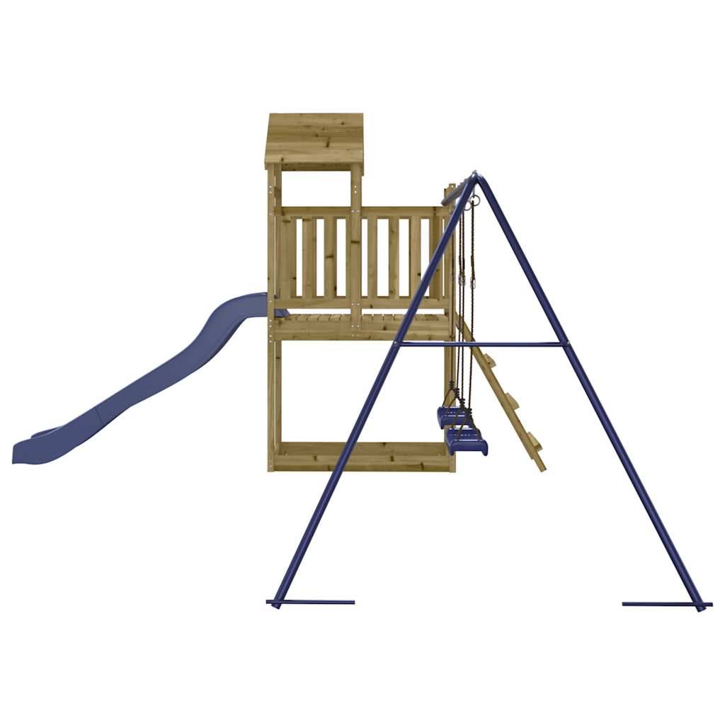 Aire de jeux d'extérieur - Jeu Plein air enfant bois de pin imprégné-JU1564 - Image 6
