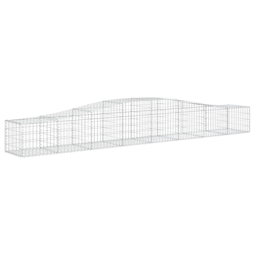 Vidaxl - Paniers à gabions arqués 10 pcs 400x50x40/60 cm Fer galvanisé vidaXL 3145925 - Image 4