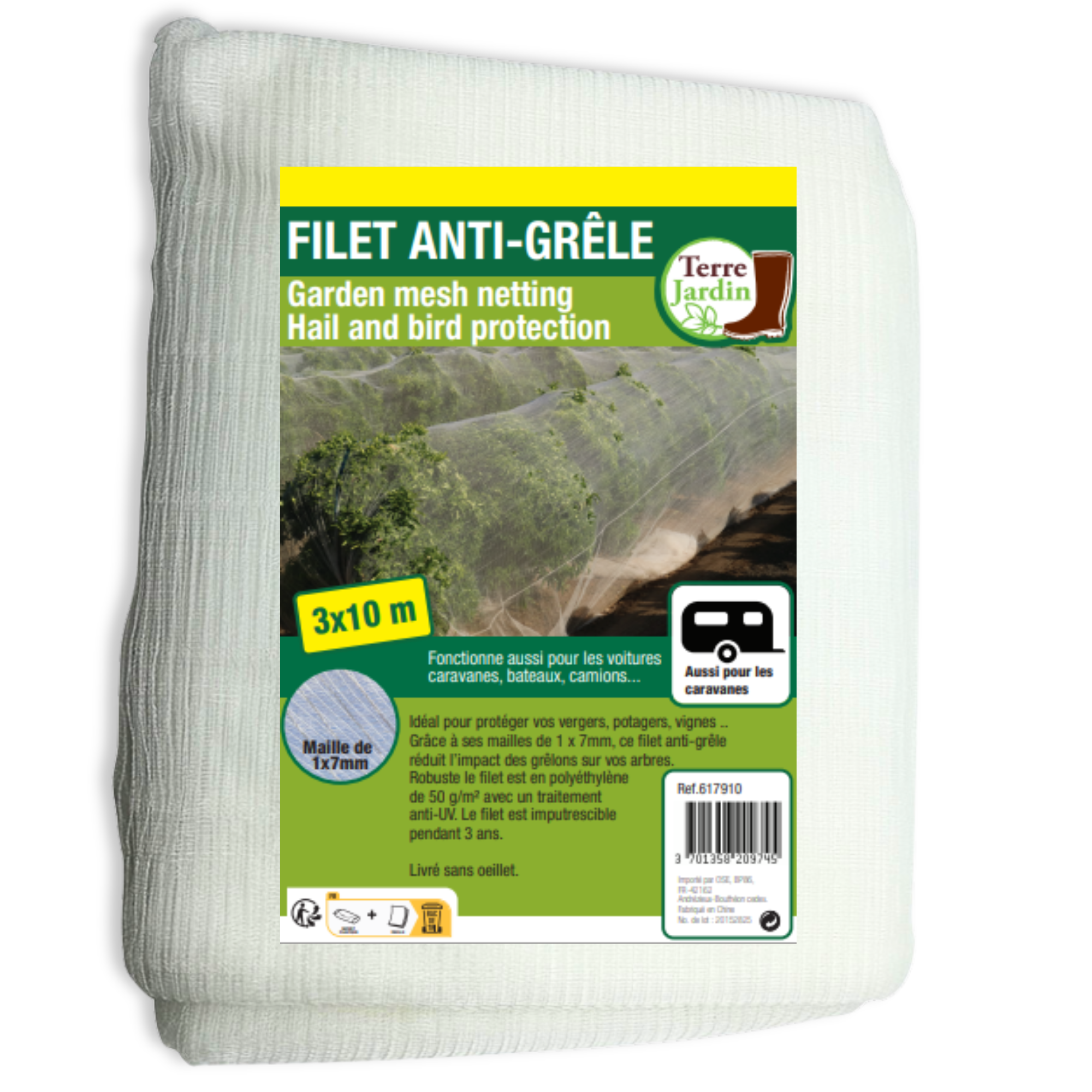 Filet anti oiseaux / grêle 3x10 m - Image 1