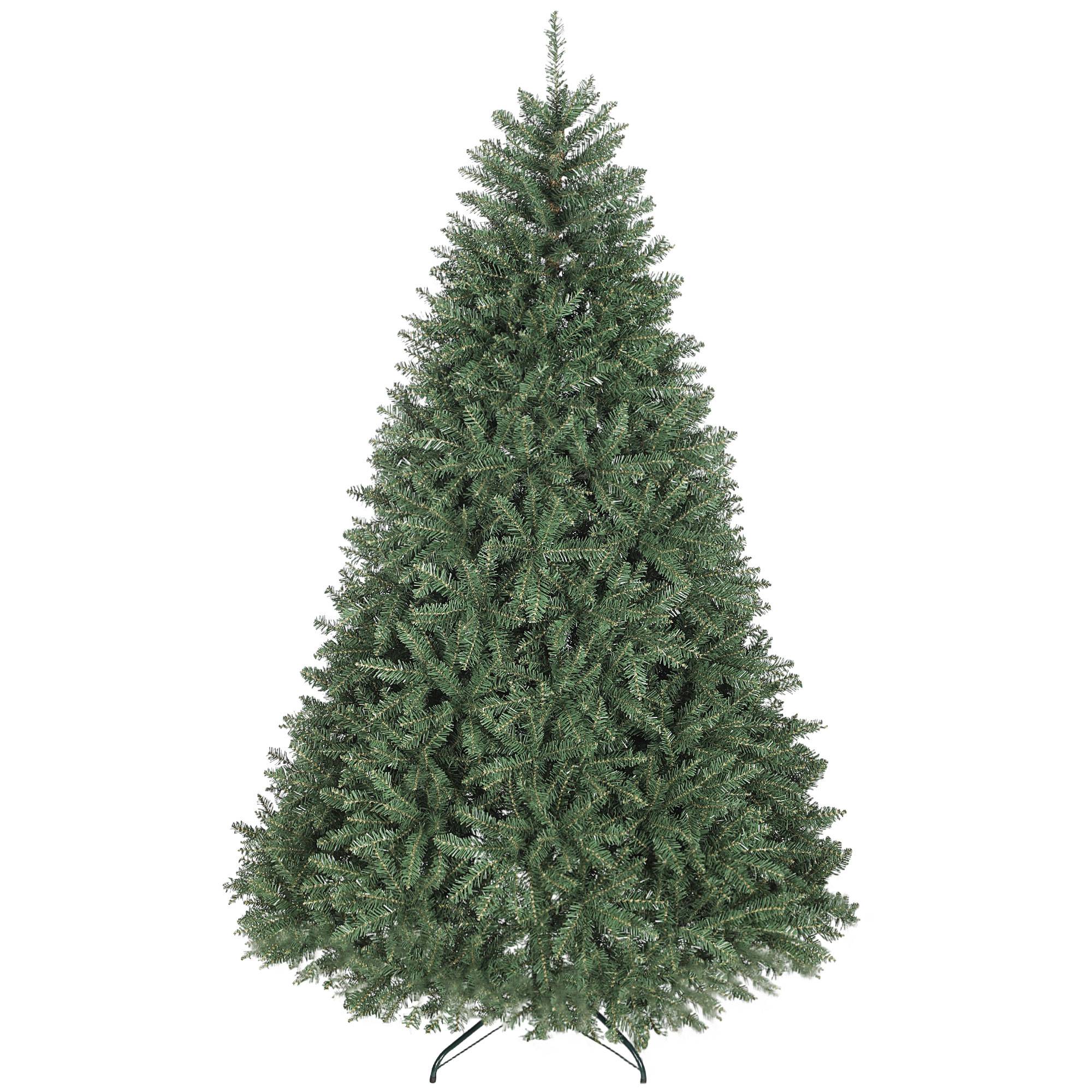 Sapin de Noël artificiel 210 cm, arbre de Noël réaliste avec 2641 pointes de branche articulée, support en métal, vert - Image 2