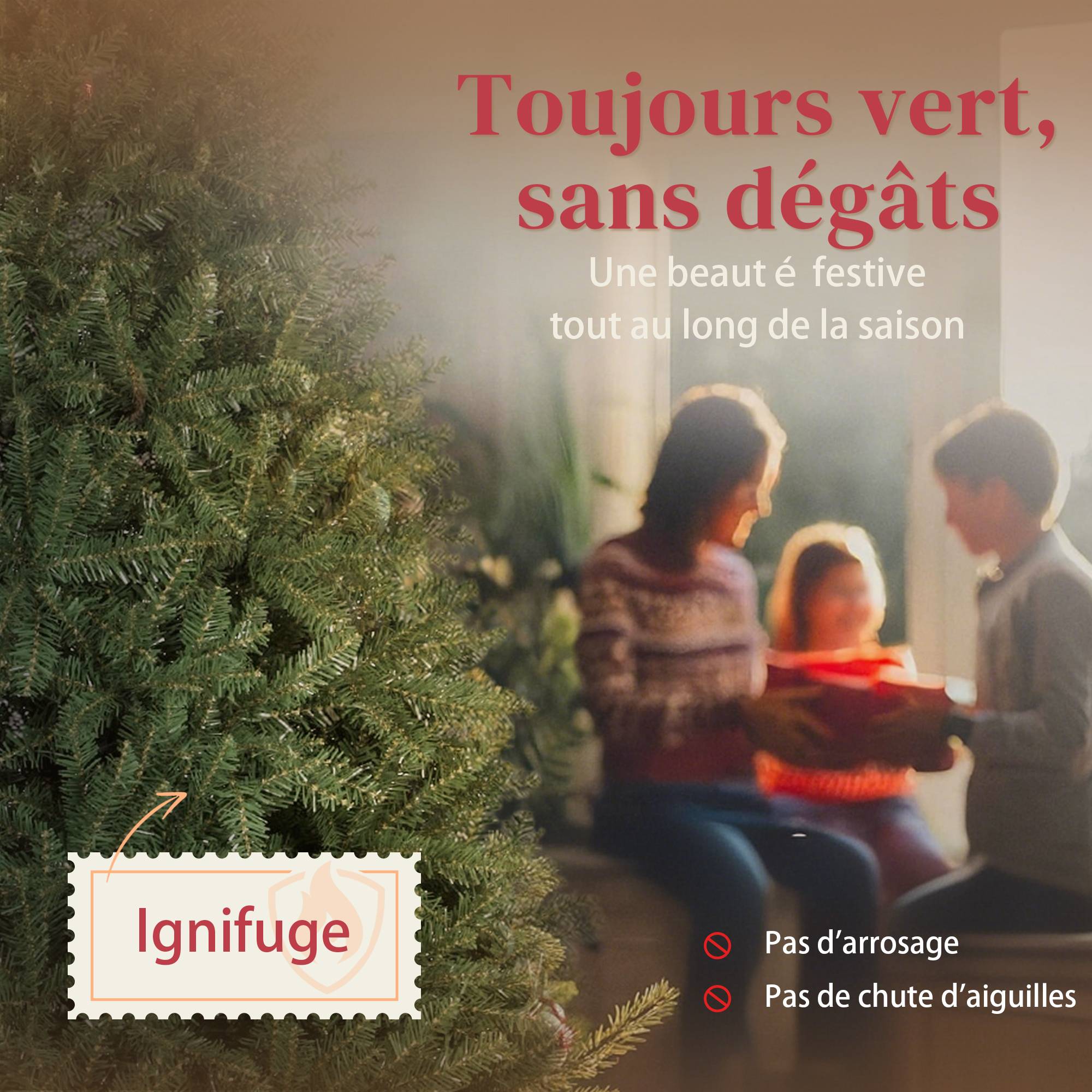 Sapin de Noël artificiel 210 cm, arbre de Noël réaliste avec 2641 pointes de branche articulée, support en métal, vert - Image 6