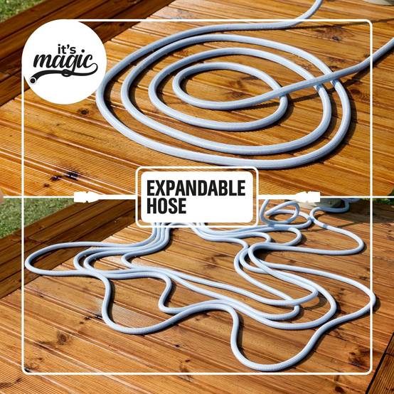 Jardibric - Jardibric - Tuyaux d'arrosage extensible Magic Soft Smart de 1/2" (12,5 mm.) extension 22,5 m. avec 1 lance de 6 jets - Image 4