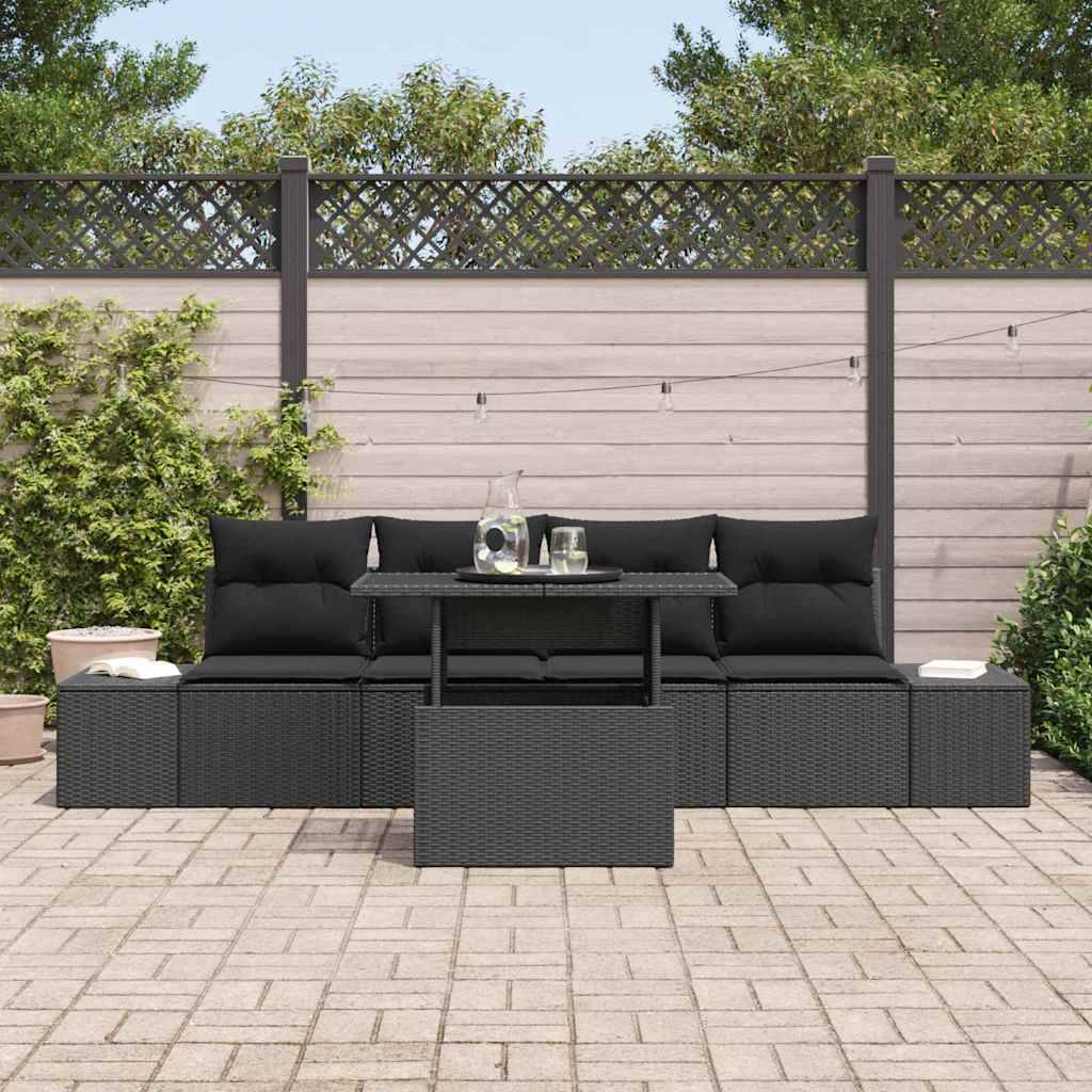 ComfortXL - Salon de Jardin Noir 5 Pièces Configuration Latérale Acier et Résine – ComfortXL Outdoor Living - Image 3
