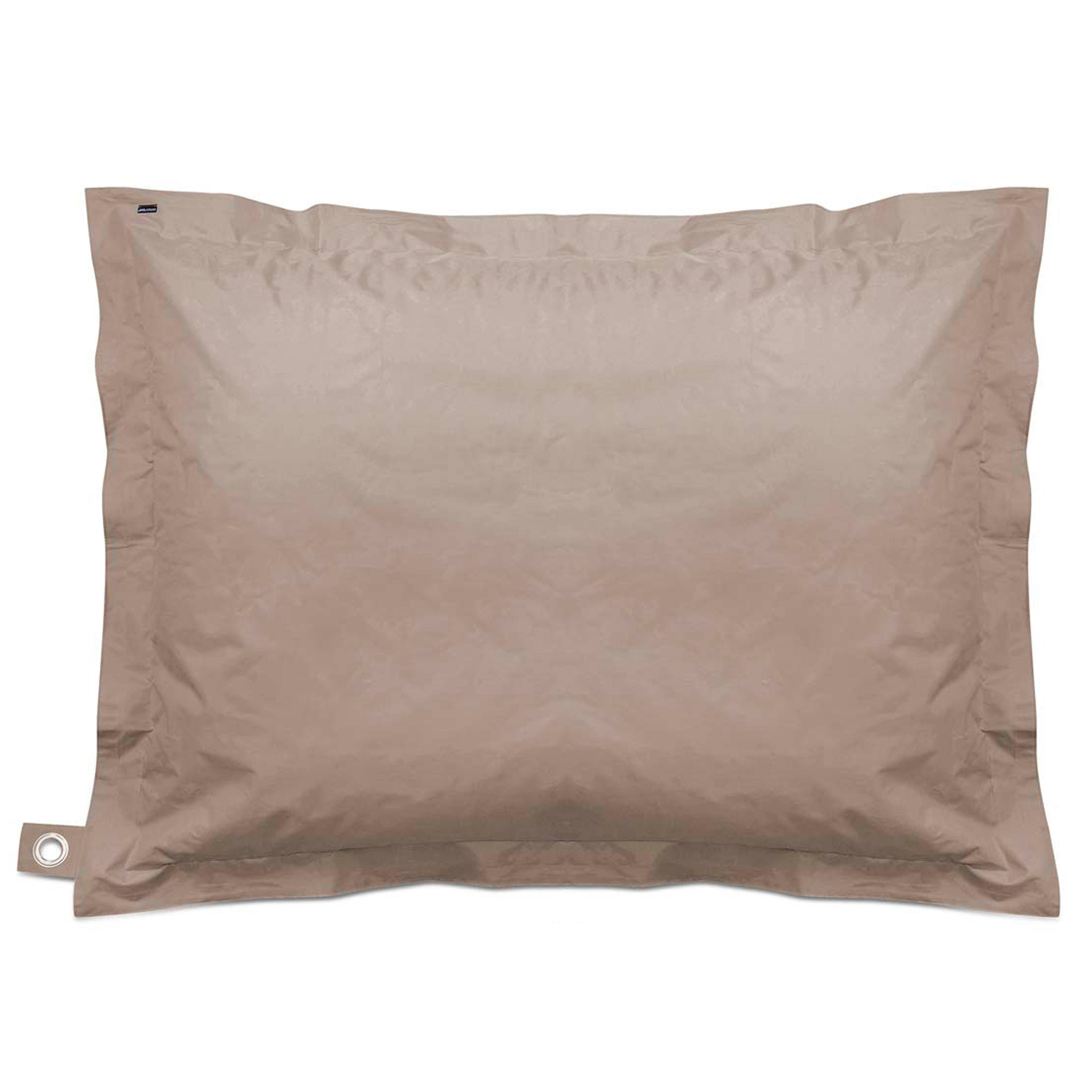 Oviala - Pouf de jardin en polyester taupe 180x145 cm Solys - Oviala - Image 2
